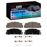 Dynamic Friction 1966-1983 Fiat 124 Rear 4000 HybriDynamic Brake Pads and Hardware Kit by Dynamic Friction Company 4000-0071-01