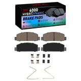 Dynamic Friction 1984-1991 Mazda RX-7 Front 4000 HybriDynamic Brake Pads and Hardware Kit by Dynamic Friction Company 4000-0131-01