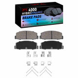 Dynamic Friction 1978-1983 Dodge Challenger Rear 4000 HybriDynamic Brake Pads and Hardware Kit by Dynamic Friction Company 4000-0144-02