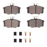Dynamic Friction 1977-1987 Audi Fox Front 4000 HybriDynamic Brake Pads and Hardware Kit