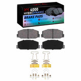 Dynamic Friction 1970-1979 Toyota Corolla (US/Canada) Front 4000 HybriDynamic Brake Pads and Hardware Kit by Dynamic Friction Company 4000-0178-01