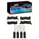 Dynamic Friction 1984-1986 Ford Mustang Rear 4000 HybriDynamic Brake Pads and Hardware Kit by Dynamic Friction Company 4000-0204-01