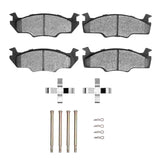 Dynamic Friction 1980-1984 Volkswagen Rabbit (Excl Convertible & Pickup) Front 4000 HybriDynamic Pads & Hardware Kit by Dynamic Friction Company 4000-0206-01