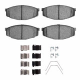 Dynamic Friction 1981-1995 Toyota Cressida Front 4000 HybriDynamic Brake Pads and Hardware Kit