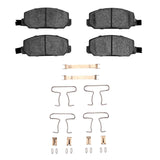 Dynamic Friction 1976-1982 Honda Accord Coupe Front 4000 HybriDynamic Brake Pads and Hardware Kit by Dynamic Friction Company 4000-0226-01