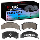 Dynamic Friction 1984-1987 Pontiac Fiero Front 4000 HybriDynamic Brake Pads by Dynamic Friction Company 4000-0261-09