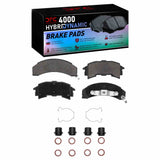 Dynamic Friction 1984-1988 Pontiac 6000 Rear 4000 HybriDynamic Brake Pads and Hardware Kit by Dynamic Friction Company 4000-0262-01