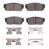 Dynamic Friction 1982-1987 Honda Civic Sedan Front 4000 HybriDynamic Brake Pads and Hardware Kit by Dynamic Friction Company 4000-0276-02