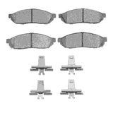 Dynamic Friction 1980-1983 Honda Civic Hatchback Front 4000 HybriDynamic Brake Pads and Hardware Kit