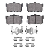 Dynamic Friction 1986-1988 Acura Legend Rear 4000 HybriDynamic Brake Pads and Hardware Kit by Dynamic Friction Company 4000-0342-01