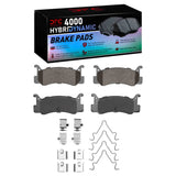 Dynamic Friction 1987-1995 Mazda MX-3 Rear 4000 HybriDynamic Brake Pads and Hardware Kit by Dynamic Friction Company 4000-0366-01