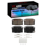 Dynamic Friction 1988-1993 Pontiac LeMans Front 4000 HybriDynamic Brake Pads and Hardware Kit by Dynamic Friction Company 4000-0378-01