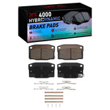 Dynamic Friction 1988-1990 Pontiac 6000 Rear 4000 HybriDynamic Brake Pads and Hardware Kit by Dynamic Friction Company 4000-0378-03