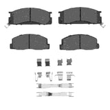 Dynamic Friction 1986-1989 Toyota Van Front 4000 HybriDynamic Brake Pads and Hardware Kit
