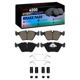 Dynamic Friction 1989-2006 Audi 200 Front 4000 HybriDynamic Brake Pads and Hardware Kit by Dynamic Friction Company 4000-0394-11