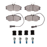 Dynamic Friction 1985-1991 Audi 200 Quattro Front 4000 HybriDynamic Brake Pads and Hardware Kit by Dynamic Friction Company 4000-0419-01