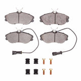 Dynamic Friction 1990-1998 Audi 90 Quattro Front 4000 HybriDynamic Brake Pads and Hardware Kit by Dynamic Friction Company 4000-0419-02