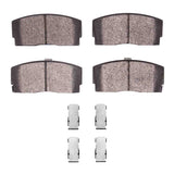 Dynamic Friction 1988-1992 Daihatsu Charade Front 4000 HybriDynamic Brake Pads and Hardware Kit by Dynamic Friction Company 4000-0456-01