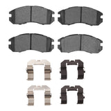 Dynamic Friction 1990-1996 Subaru Impreza Front 4000 HybriDynamic Brake Pads and Hardware Kit by Dynamic Friction Company 4000-0470-01
