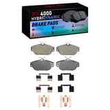 Dynamic Friction 1991-1998 Volvo S90/V90/740/745/960/780/940 Front 4000 HybriDynamic Brake Pads and Hardware Kit by Dynamic Friction Company 4000-0542-01