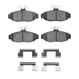 Dynamic Friction 1986-1993 Ford Taurus (Excl SHO) Rear 4000 HybriDynamic Brake Pads and Hardware Kit