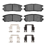 Dynamic Friction 1992-2004 Acura SLX Rear 4000 HybriDynamic Brake Pads and Hardware Kit by Dynamic Friction Company 4000-0580-01