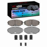 Dynamic Friction 1993-1997 Infiniti Q45 Front 4000 HybriDynamic Brake Pads and Hardware Kit by Dynamic Friction Company 4000-0587-01
