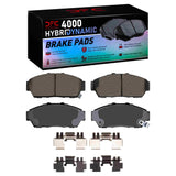 Dynamic Friction 1993-2001 Acura Integra Front 4000 HybriDynamic Brake Pads and Hardware Kit by Dynamic Friction Company 4000-0617-01