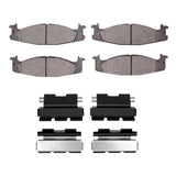 Dynamic Friction 1994-2003 Ford E-20150 Econoline Front 4000 HybriDynamic Brake Pads and Hardware Kit by Dynamic Friction Company 4000-0632-01