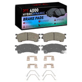 Dynamic Friction 1993-2003 Ford Probe Front 4000 HybriDynamic Brake Pads and Hardware Kit by Dynamic Friction Company 4000-0637-01
