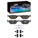 Dynamic Friction 1996-2003 BMW 530i Rear 4000 HybriDynamic Brake Pads and Hardware Kit by Dynamic Friction Company 4000-0692-12