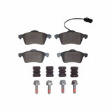 Dynamic Friction 2000-2000 Volkswagen EuroVan Front 4000 HybriDynamic Brake Pads and Hardware Kit by Dynamic Friction Company 4000-0705-12