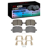 Dynamic Friction 1997-2004 Lexus RX300 Front 4000 HybriDynamic Brake Pads and Hardware Kit by Dynamic Friction Company 4000-0707-01