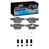 Dynamic Friction 1996-2008 Chrysler Crossfire Front 4000 HybriDynamic Brake Pads and Hardware Kit by Dynamic Friction Company 4000-0740-01