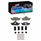 Dynamic Friction 1998-2005 Mercedes-Benz ML320 Front 4000 HybriDynamic Brake Pads and Hardware Kit by Dynamic Friction Company 4000-0760-01