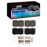 Dynamic Friction 1998-2007 Lexus LX470 Front 4000 HybriDynamic Brake Pads and Hardware Kit by Dynamic Friction Company 4000-0772-01