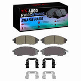 Dynamic Friction 2000-2004 Nissan Frontier Front 4000 HybriDynamic Brake Pads and Hardware Kit by Dynamic Friction Company 4000-0830-01