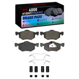 Dynamic Friction 2001-2007 Ford Escape Front 4000 HybriDynamic Brake Pads and Hardware Kit by Dynamic Friction Company 4000-0843-01