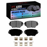 Dynamic Friction 2001-2005 Toyota RAV4 Front 4000 HybriDynamic Brake Pads and Hardware Kit by Dynamic Friction Company 4000-0862-01