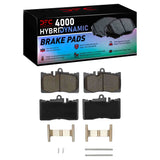 Dynamic Friction 2001-2006 Lexus LS430 Front 4000 HybriDynamic Brake Pads and Hardware Kit by Dynamic Friction Company 4000-0870-01