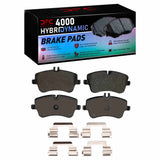 Dynamic Friction 2001-2005 Mercedes-Benz C240 Front 4000 HybriDynamic Brake Pads and Hardware Kit by Dynamic Friction Company 4000-0872-01