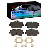 Dynamic Friction 2001-2015 Mercedes-Benz SLK280 Front 4000 HybriDynamic Brake Pads and Hardware Kit by Dynamic Friction Company 4000-0872-02