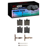 Dynamic Friction 1996-2011 Mercedes-Benz C280 Rear 4000 HybriDynamic Brake Pads and Hardware Kit by Dynamic Friction Company 4000-0876-01