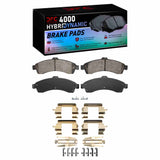 Dynamic Friction 2002-2005 Buick Rainier Front 4000 HybriDynamic Brake Pads and Hardware Kit by Dynamic Friction Company 4000-0882-01