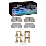 Dynamic Friction 2002-2006 Lexus ES300 Rear 4000 HybriDynamic Brake Pads and Hardware Kit by Dynamic Friction Company 4000-0885-01