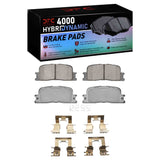 Dynamic Friction 2001-2003 Toyota Highlander Rear 4000 HybriDynamic Brake Pads and Hardware Kit by Dynamic Friction Company 4000-0885-02
