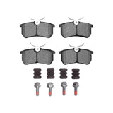 Dynamic Friction 2001-2019 Ford Focus Rear 4000 HybriDynamic Brake Pads and Hardware Kit by Dynamic Friction Company 4000-0886-01