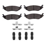Dynamic Friction 2002-2024 Chrysler Aspen Rear 4000 HybriDynamic Brake Pads and Hardware Kit by Dynamic Friction Company 4000-0898-01