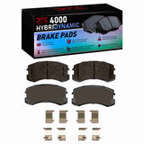 Dynamic Friction 2002-2007 Mitsubishi Lancer Front 4000 HybriDynamic Brake Pads and Hardware Kit by Dynamic Friction Company 4000-0904-01