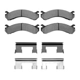 Dynamic Friction 2001-2010 Chevrolet Silverado 3500 Rear 4000 HybriDynamic Brake Pads and Hardware Kit by Dynamic Friction Company 4000-0909-01